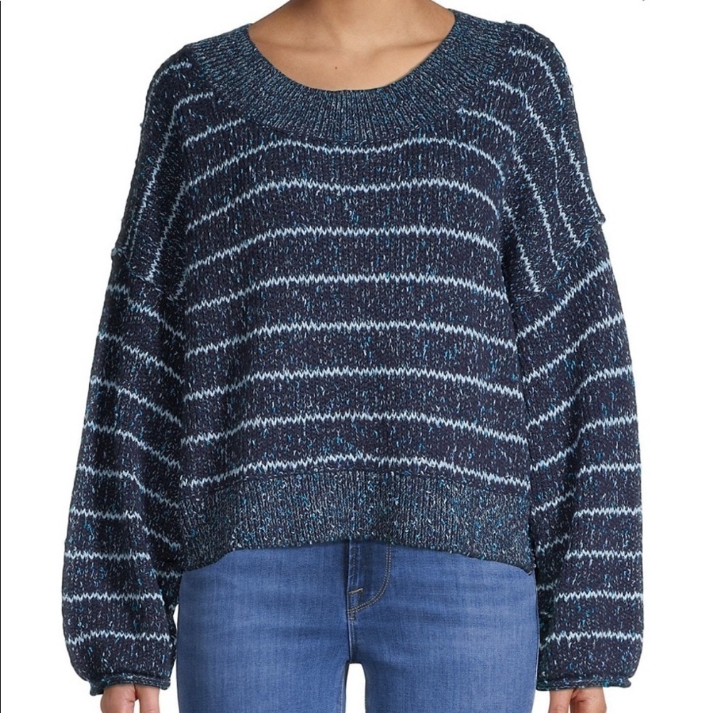 FREE PEOPLE Starlight Striped Sweater Size XSmall NEW - Picture 4 of 8
